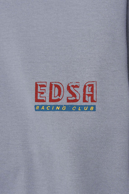 "EDSA RACING CLUB" TEE IN GLACIER
