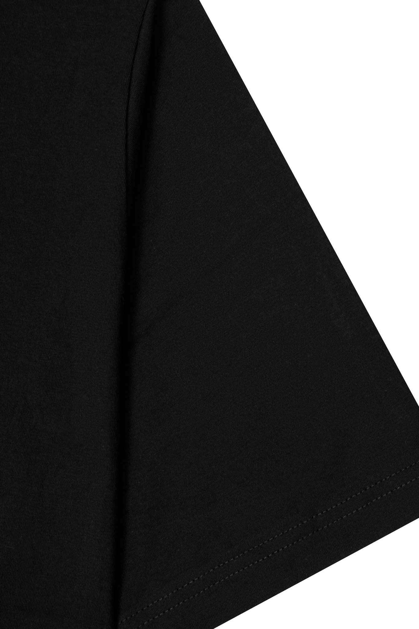 MOCK NECK TEE IN CAVIAR