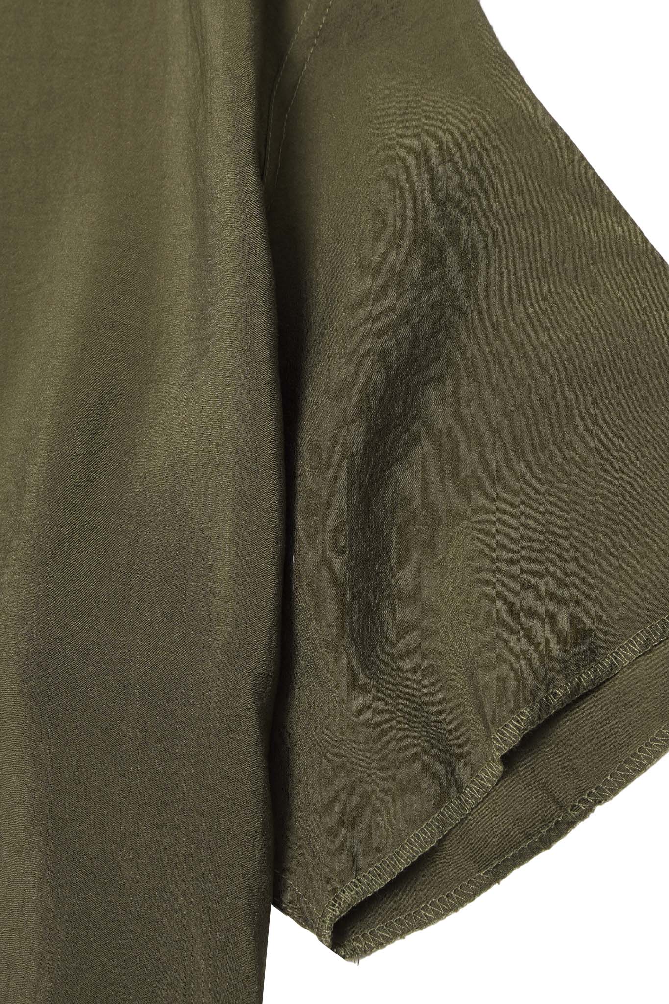 MANDARIN S/S SHIRT IN OLIVE DRAB