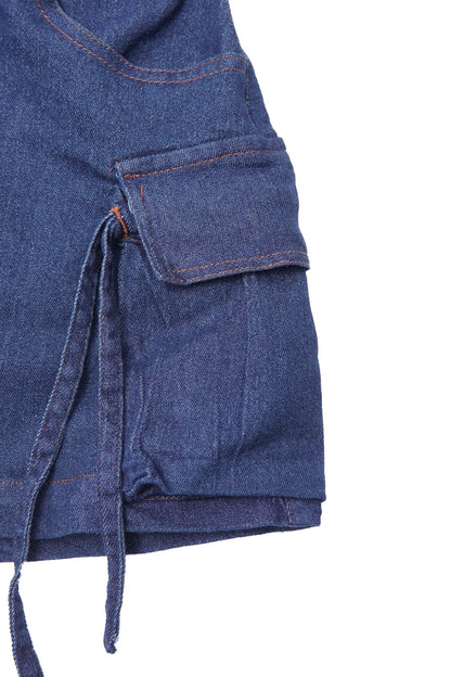 LITTLE HUMAN™ FIELD SKIRT IN COLD NAVY