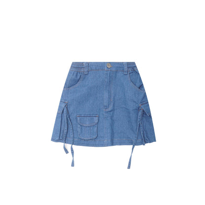 LITTLE HUMAN™ FIELD SKIRT IN TRUE BLUE