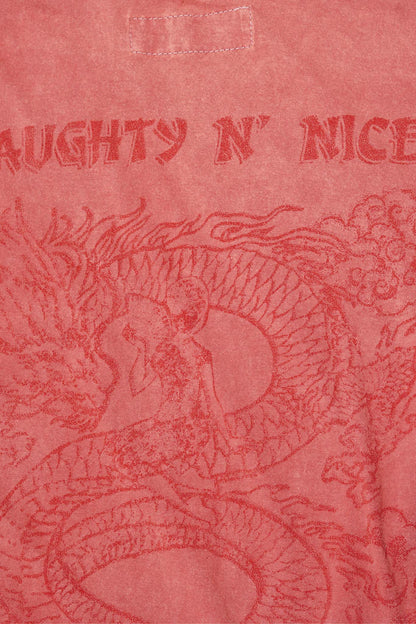 NAUGHTY N' NICE "DRAGON'S LUCK" TEE IN AMARANTH