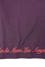 "LEAVE ME ALONE" TEE IN SHADOW PURPLE