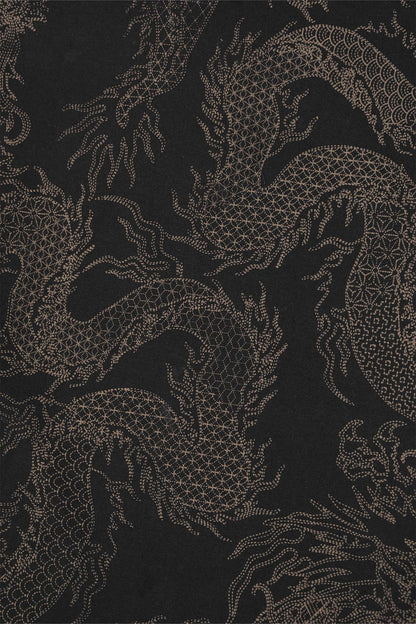 "YEAR OF THE DRAGON" BOX TEE IN CAVIAR