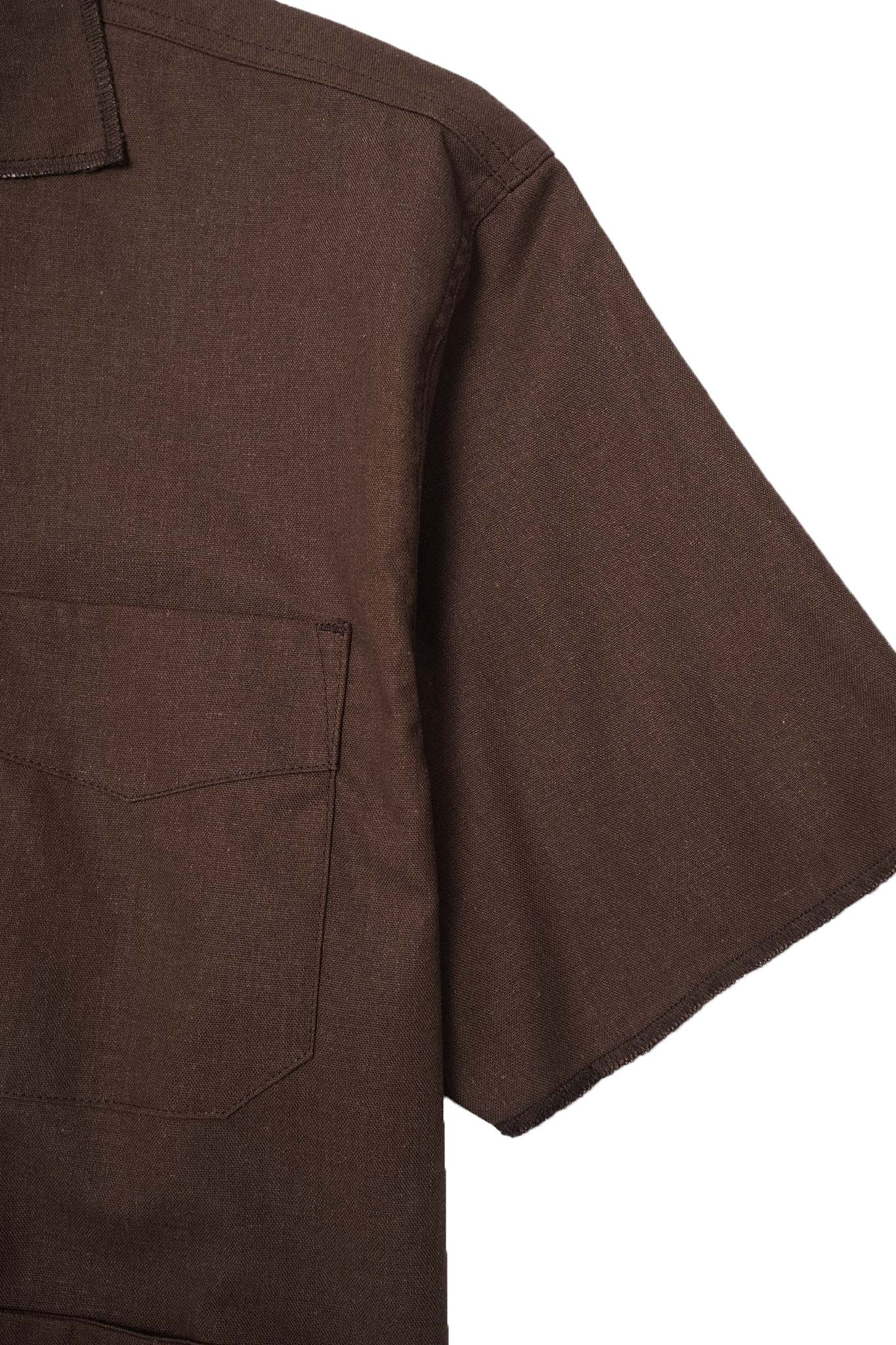 4 POCKET CUBAN SHIRT IN WOOD