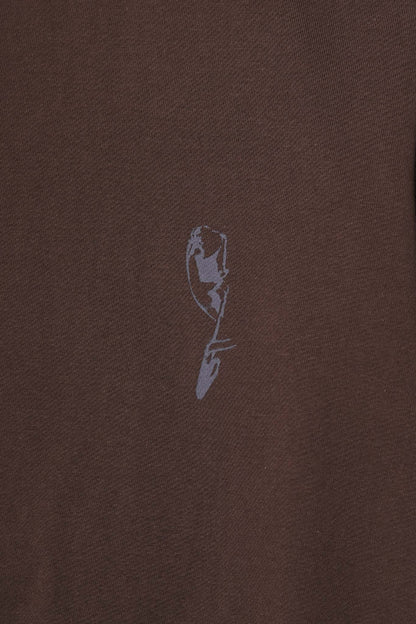 "SOUFFRE IN SILENCE" ULTRA HEAVY TEE IN WOOD
