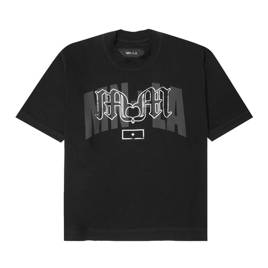 "MIRROR M'$" TEE IN ANTHRACITE