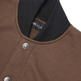 BRONCO VARSITY JACKET IN OLIVE DRAB