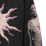 "THE ENLIGHTENED ONE" LONGSLEEVE TEE IN CAVIAR