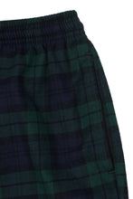 ULTRA WIDE PANTS IN NAVY/GREEN PLAID