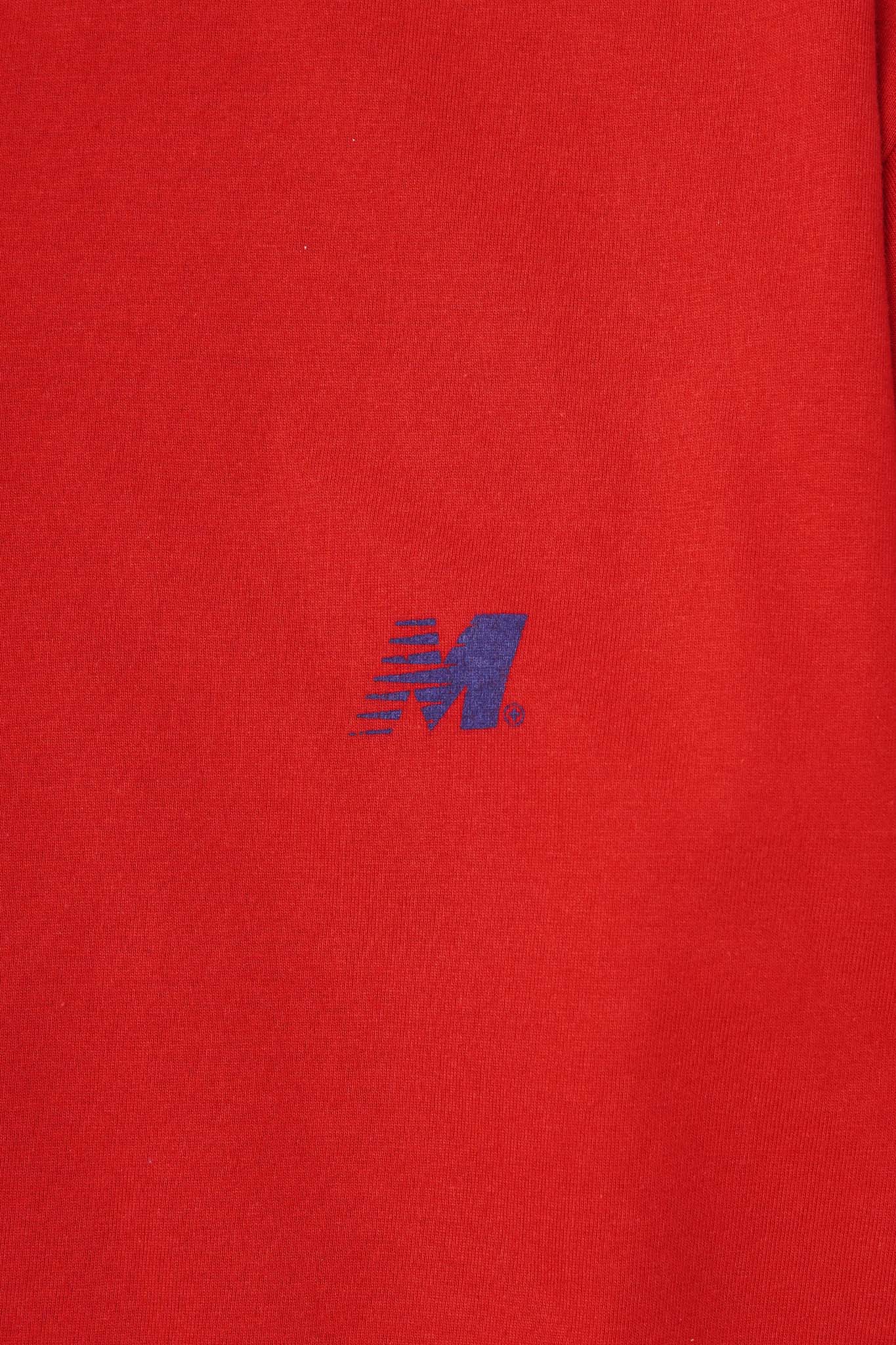 "OUTDOOR EXPLORATION" MULTI LOGO TEE IN RARRI RED