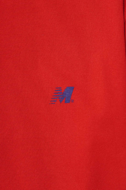 "OUTDOOR EXPLORATION" MULTI LOGO TEE IN RARRI RED