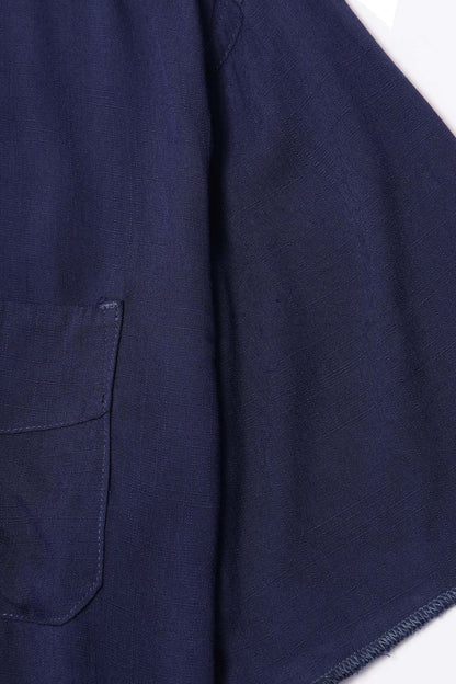 4 POCKET CUBAN SHIRT IN MIDNIGHT