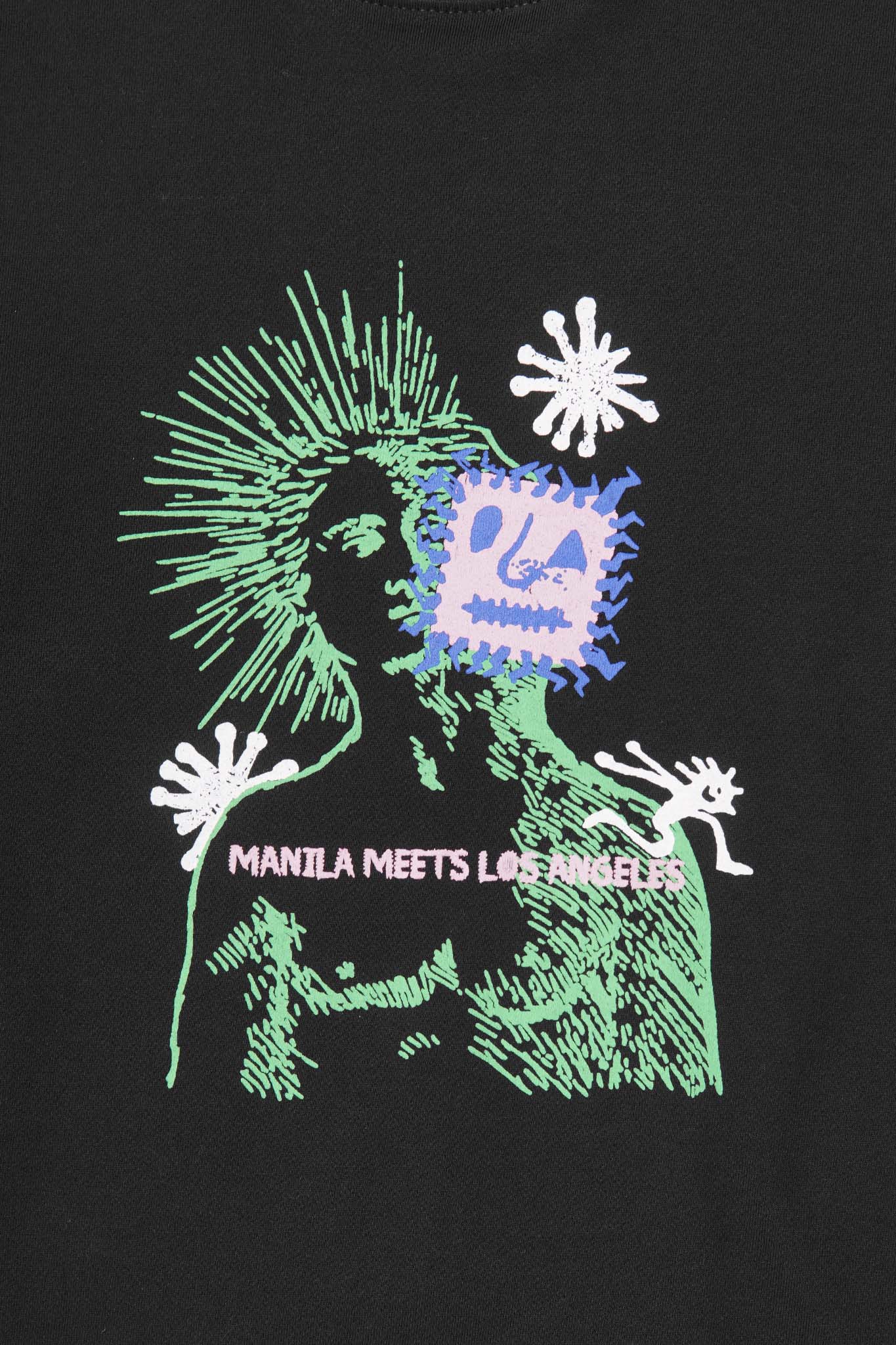 "DEAD INSIDE" TEE IN CAVIAR