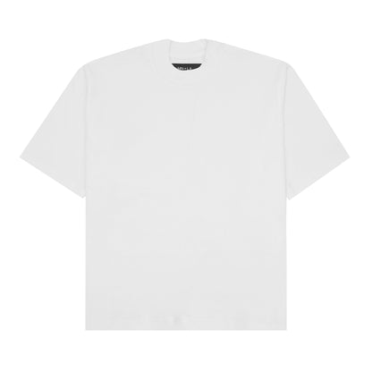 MOCK NECK TEE IN WHITE