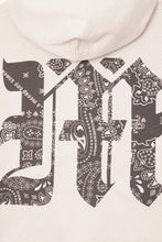 M'$ PAISLEY PATCHWORK MILITIA HOODIE IN OAT