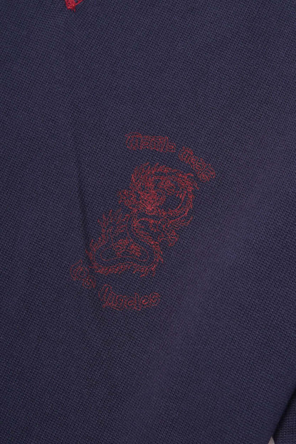 "YEAR OF THE DRAGON" MILITIA BOX TEE IN NAVY