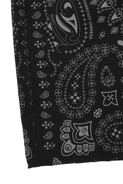 "PEACE PAISLEY" PHAT PANTS IN RAVEN