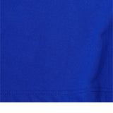 "TAKE NO SHIT, DO NO HARM" TEE IN ELECTRIC BLUE