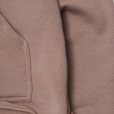CUTOFF HOODIE IN TAN