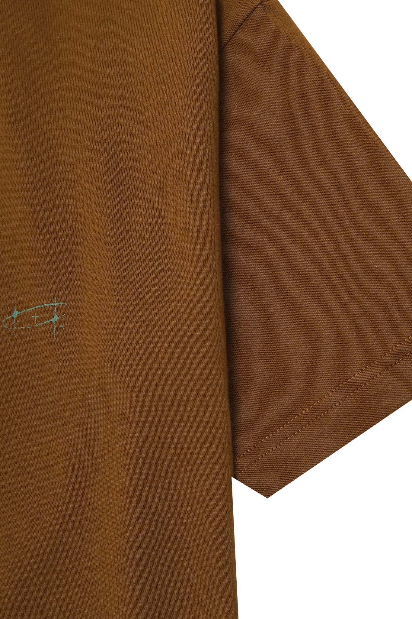 "COSMIC UNION" ULTRA HEAVY TEE IN RUST
