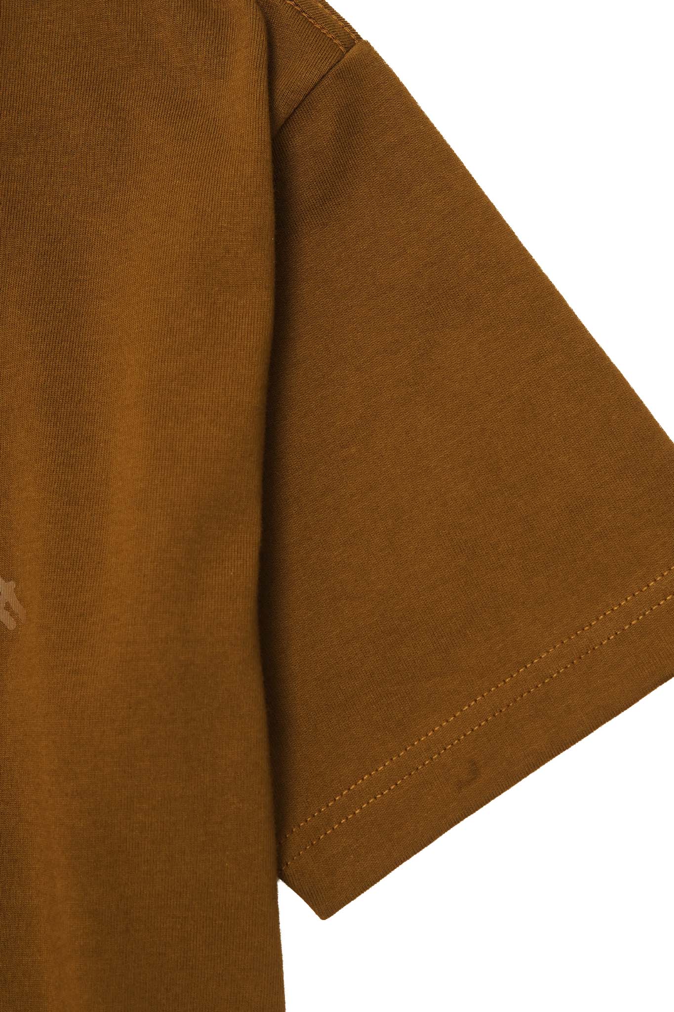 "VISAGES" ULTRA HEAVY TEE IN RUST