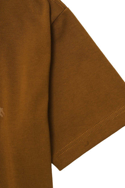 "VISAGES" ULTRA HEAVY TEE IN RUST