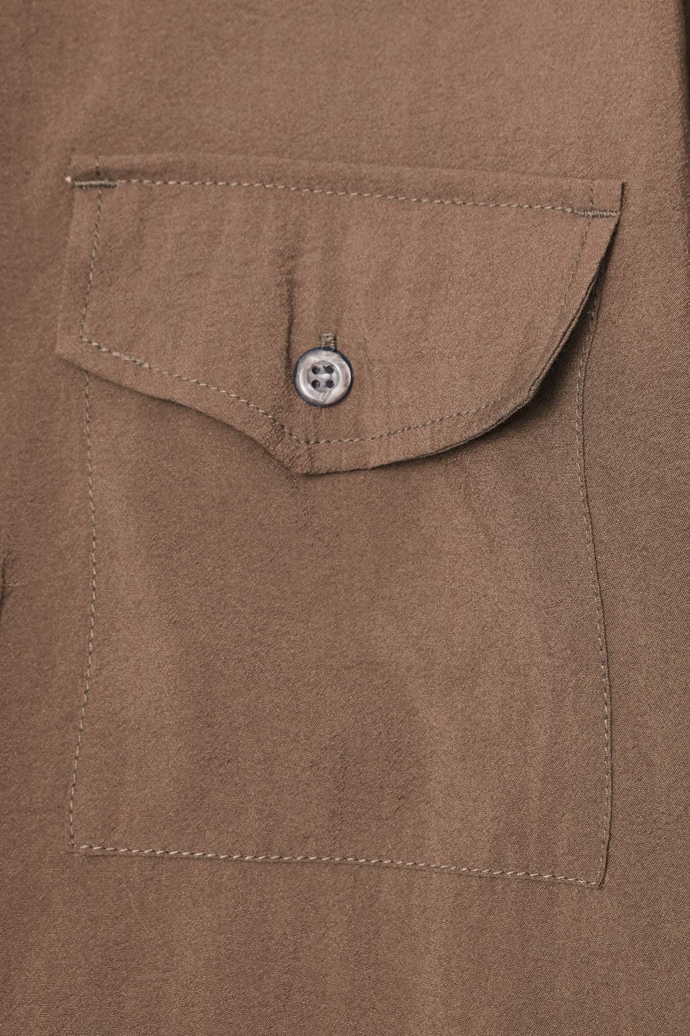 MANDARIN SHIRT IN OLIVE DRAB