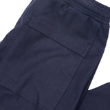 PLEATED BOOTCUT PANTS IN HAGUE BLUE