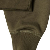 DECONSTRUCTED HOODIE IN OLIVE