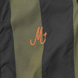 NEEDLEWORK VEST IN OLIVE/ANTHRACITE