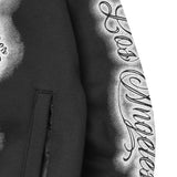 "CITY OF ANGELS" HOODIE IN ANTHRACITE