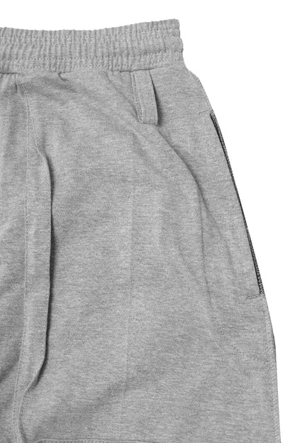 VEINS FRENCH TERRY PANTS IN HEATHER GREY