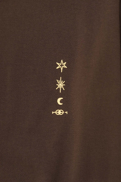 "ETERNAL RYTHM" ULTRA HEAVY TEE IN WOOD