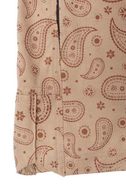 STRIDE SHORTS IN TUSK PAISLEY