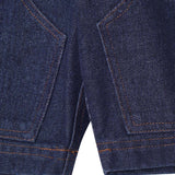 "BURNING STALLION" DOUBLE KNEE PHAT SHORTS IN DENIM SLATE