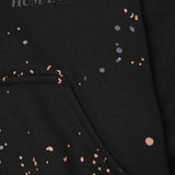 "PAINT SPLAT" LITTLE HUMAN™ HOODIE IN CAVIAR