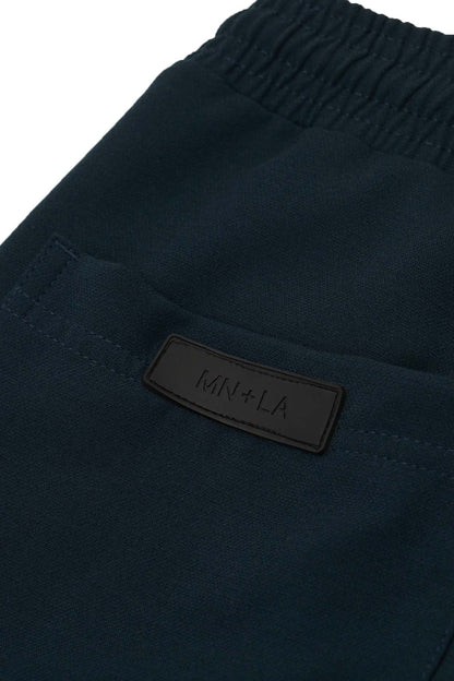 PLEATED CROPPED PANTS IN REGAL BLUE
