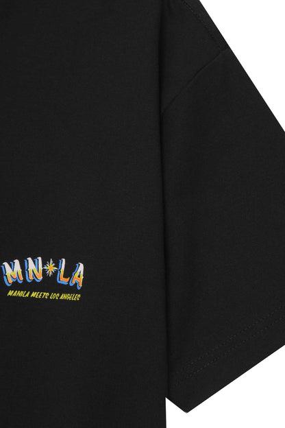 "GOLDEN COAST" TEE IN ANTHRACITE
