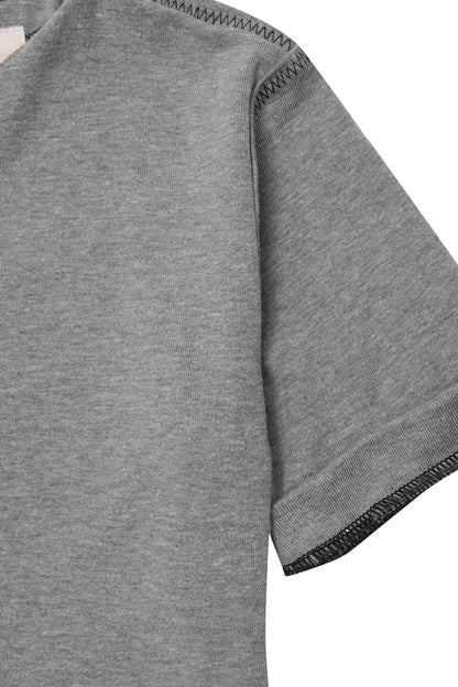 LITTLE HUMAN™ BASE SHIRT IN HEATHER GREY