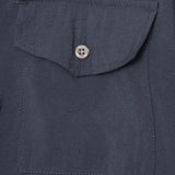 MANDARIN SHIRT IN SLATE