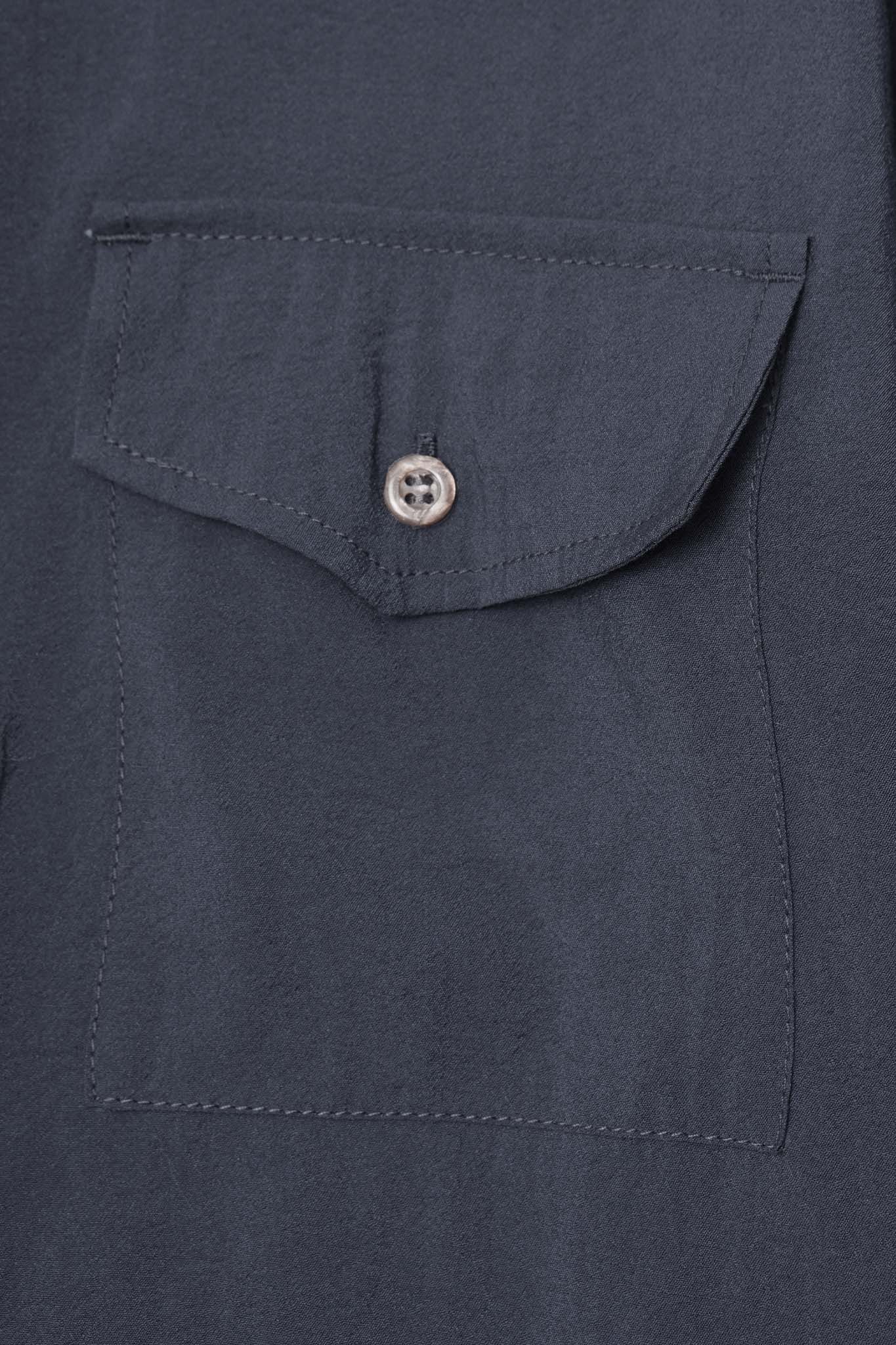 MANDARIN SHIRT IN SLATE