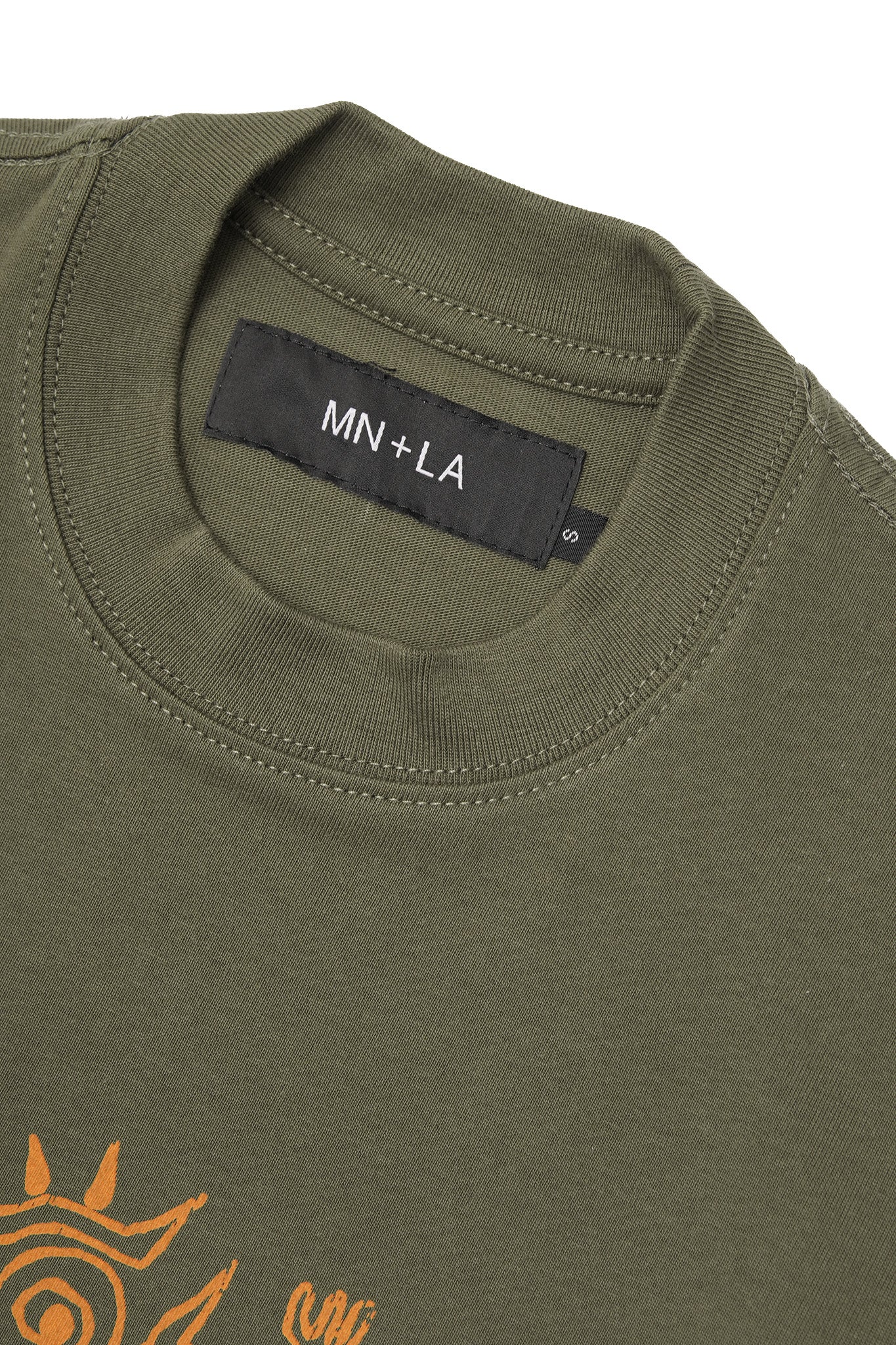 "SPIRIT WALKER" ULTRA HEAVY TEE IN OLIVE