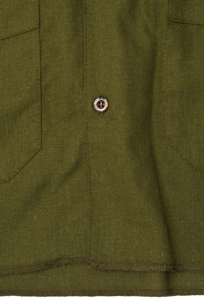 4 POCKET CUBAN SHIRT IN NEEM GREEN