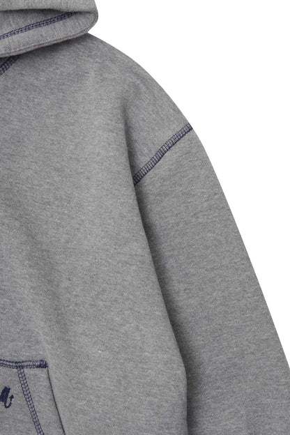 M+ EXO™ HOODIE IN HEATHER GREY/NAVY