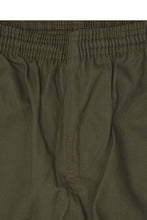 PLEATED ULTRA WIDE PANTS IN STONE GREEN