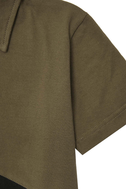 LITTLE HUMAN™ ARC S/S POLO SHIRT IN OLIVE