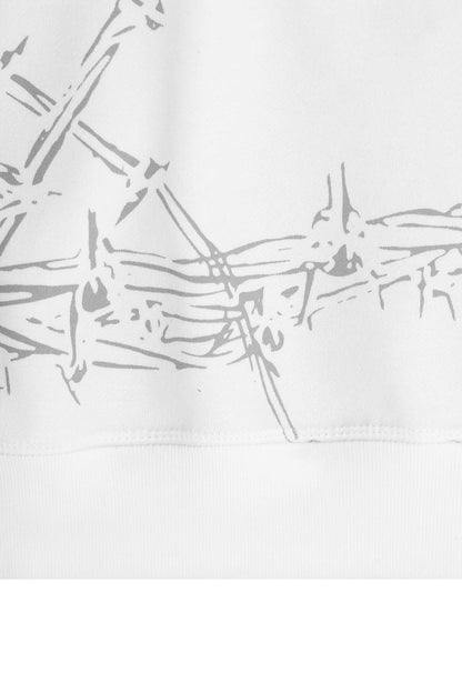 "WIRE WORK" HOODIE IN ARCTIC