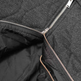 "FLOW" BOMBER JACKET IN MIDNIGHT HEATHER
