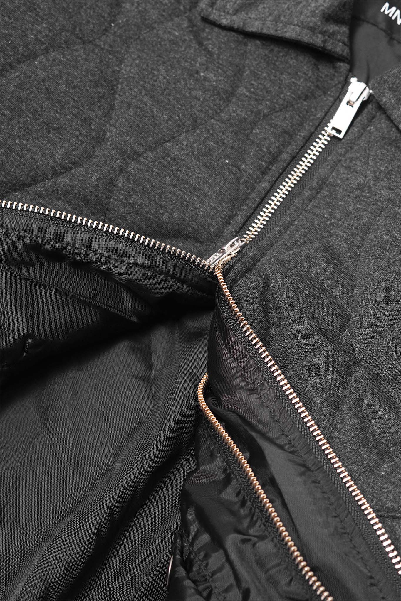 "FLOW" BOMBER JACKET IN MIDNIGHT HEATHER